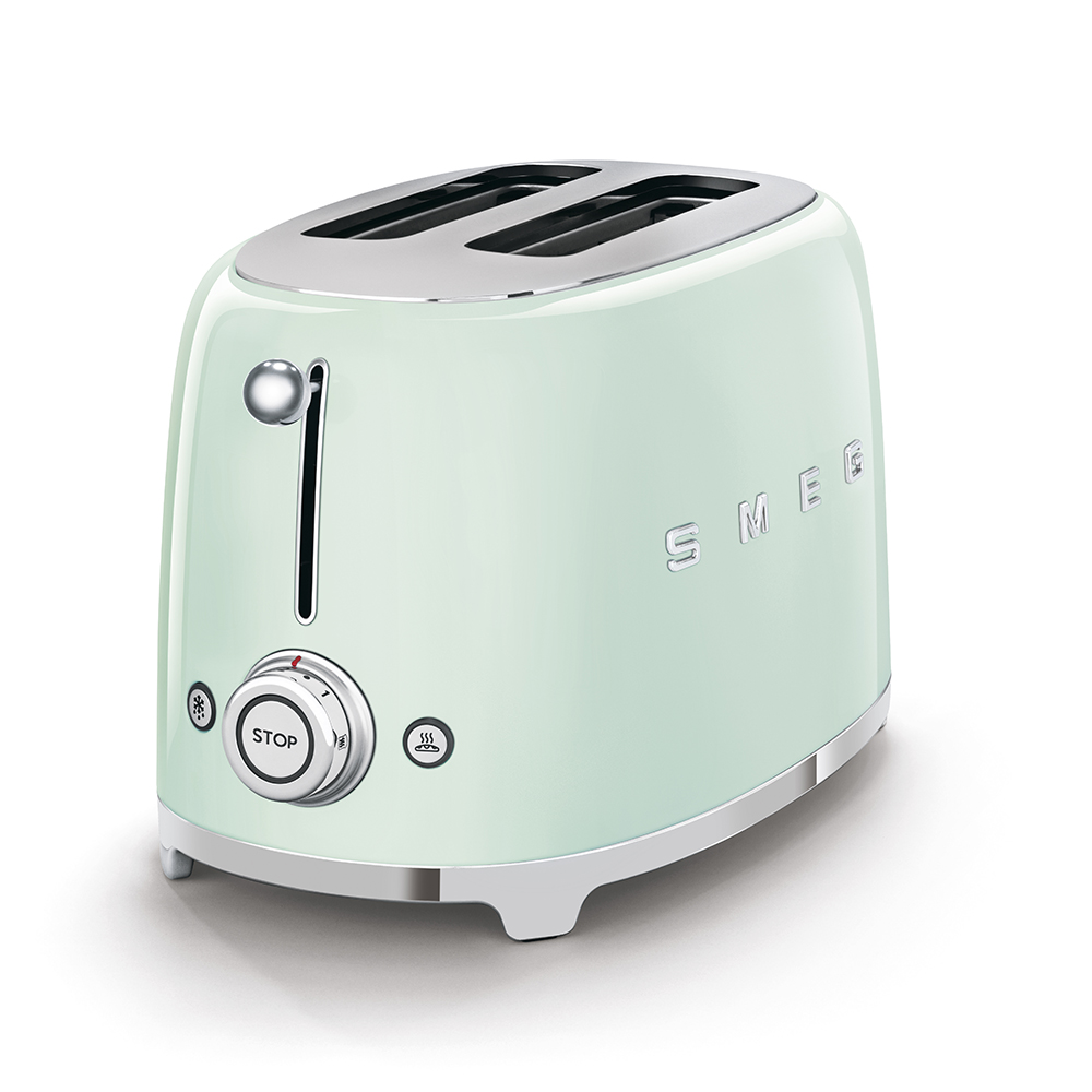 SMEG TSF01PGEU Toaster 2 Slice (Pastel Green)