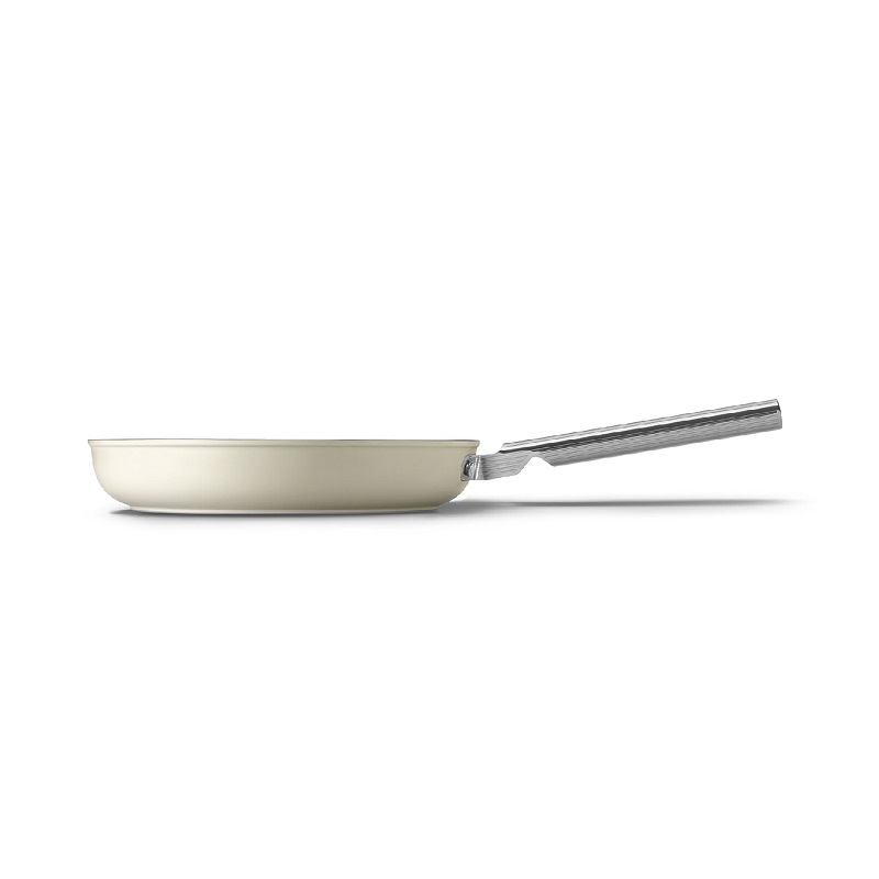 SMEG CKFF2801CRM Kitchenware, Cookware, Frypan 28cm,50's Style (Cream)