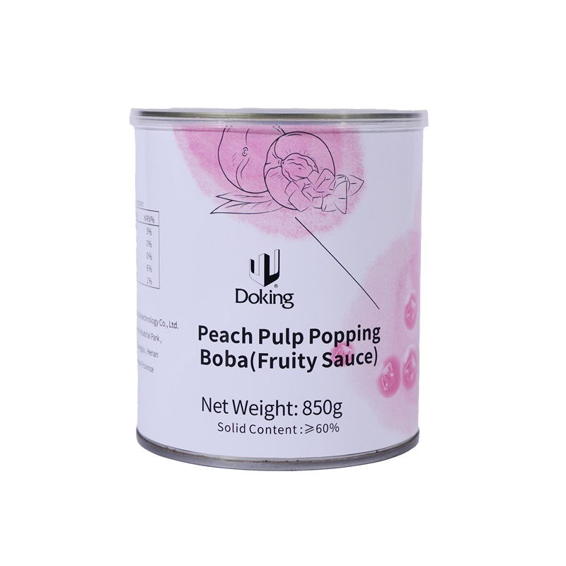 Doking Peach Pulp Popping Boba (Fruity Sauce) 850 g