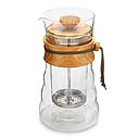 Hario DGC-40-OV Double Glass Coffee Press (Olive Wood)