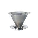 Hario DMD-02-HSV Double Mesh Metal Dripper (Hairline Silver)