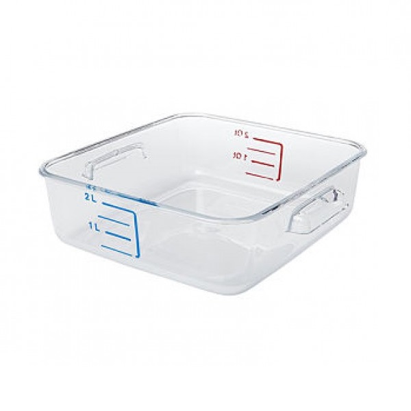 Rubbermaid Space Saving Cont Sq 2qt/1.9l Clr / FG630200CLR