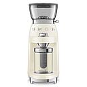 SMEG CGF03CREU Coffee Grinder, 50's Style Aesthetic (Cream)