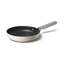 SMEG CKFF2401CRM Kitchenware, Cookware, Frypan 24cm, 50's Style (Cream)