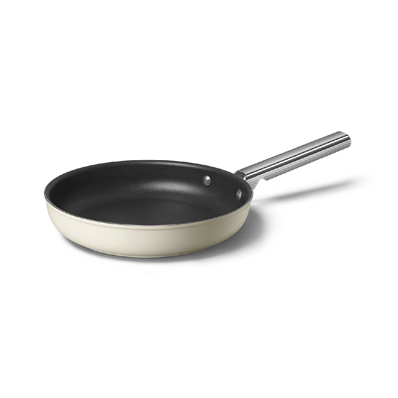 SMEG CKFF2601CRM Kitchenware, Cookware, Frypan 26cm, 50's Style (Cream)