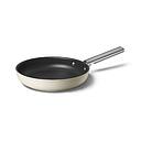 SMEG CKFF2601CRM Kitchenware, Cookware, Frypan 26cm, 50's Style (Cream)