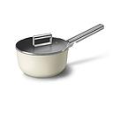 SMEG CKFS2011CRM Kitchenware, Cookware, Saucepan 20cm, 50's Style (Cream)