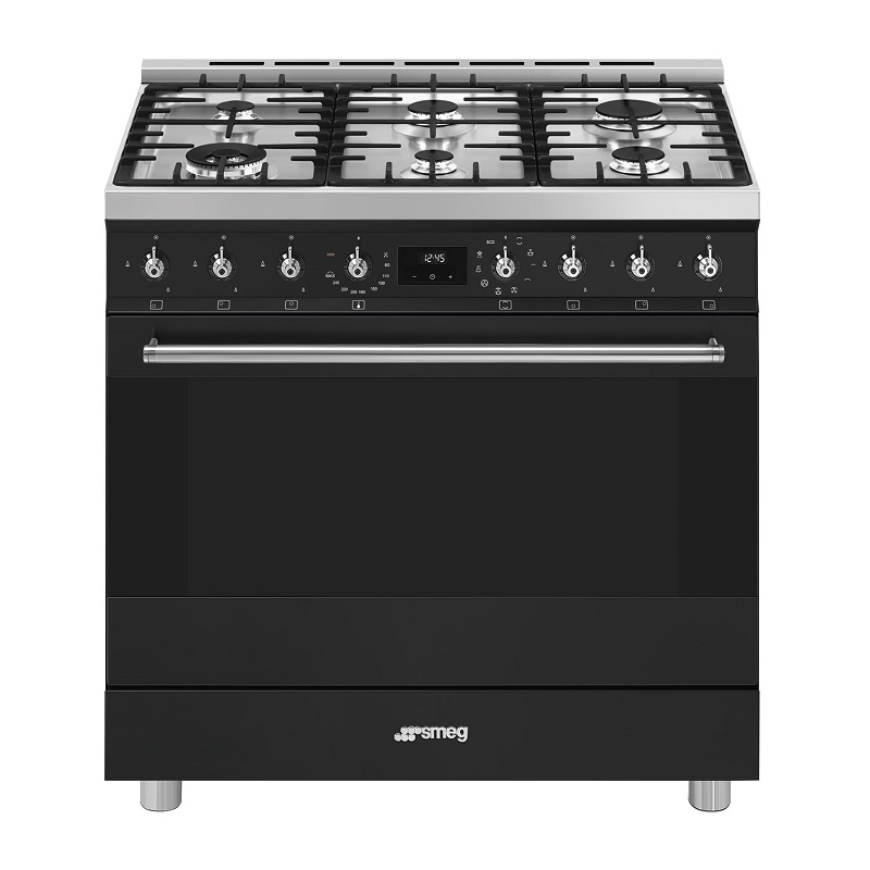 SMEG Cooker, 90x60cm, Gas Hob, Classica (C9GMMB2)