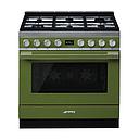 SMEG CPF9GPOG Cooker, 90x60cm, Gas Hob, Portofino (Olive Green)