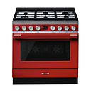 SMEG CPF9GPR Cooker, 90x60cm, Gas Hob, Portofino (Red)