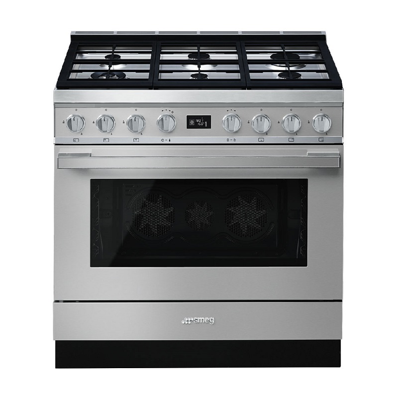 SMEG CPF9GPX Cooker, 90x60cm, Gas Hob, Portofino (Steel)