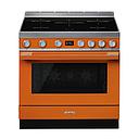 SMEG CPF9IPOR Cooker, 90x60cm, Induction Hob, Portofino (Orange)