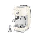 SMEG ECF03CREU Manual Espresso Coffee Machine With Cold Brew (Cream)