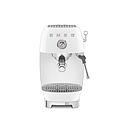 SMEG ECF03WHEU Manual Espresso Coffee Machine With Cold Brew (White)