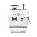 SMEG EGF03WHEU Espresso Manual Coffee Machine, 50's Style (White)