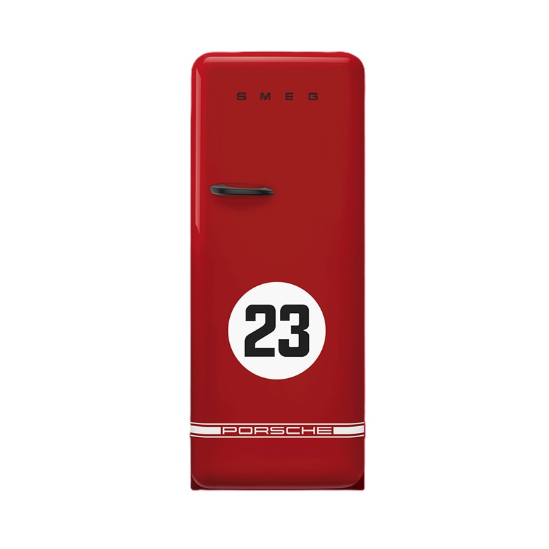 SMEG FAB28RDP9176 Free Standing Refrigerator One Door Porsche x SMEG (917 Salzburg Red)