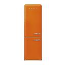 SMEG FAB32LOR6 Free Standing Refrigerator One Door, 50's Style, Hinge Left (Orange)