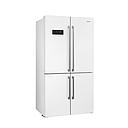 SMEG FQ60BDE Free Standing Refrigerator 4 Doors, Universale Aesthetic (White)