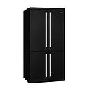 SMEG FQ960BL5/FQ960BL6 Free Standing Refrigerator 4 Doors, Victoria Aesthetic (Black)