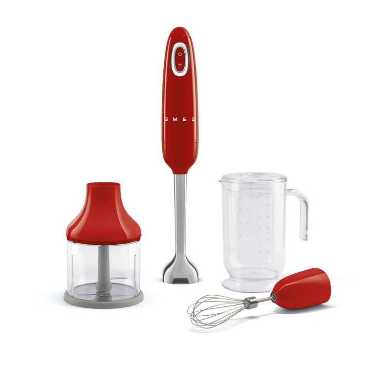 SMEG HBF03RDEU Hand Blender With 3 Accessories (Red)