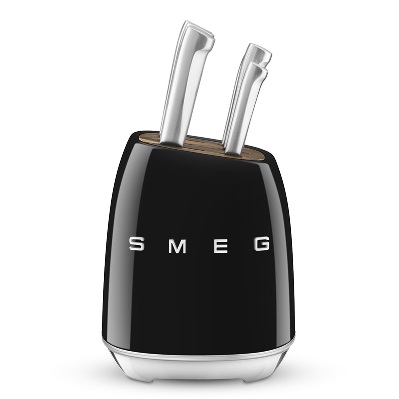 SMEG KBSF02BL Knife Block Set (Black)