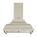 SMEG KC16POE Decorative Wall Hood, 60cm, Cortina (cream)