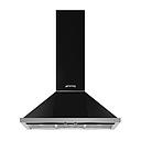 SMEG KPF9BL Decorative Wall Hood, 90cm, Portofino (Black)