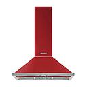 SMEG KPF9RD Decorative Wall Hood, 90cm, Portofino (Merah)