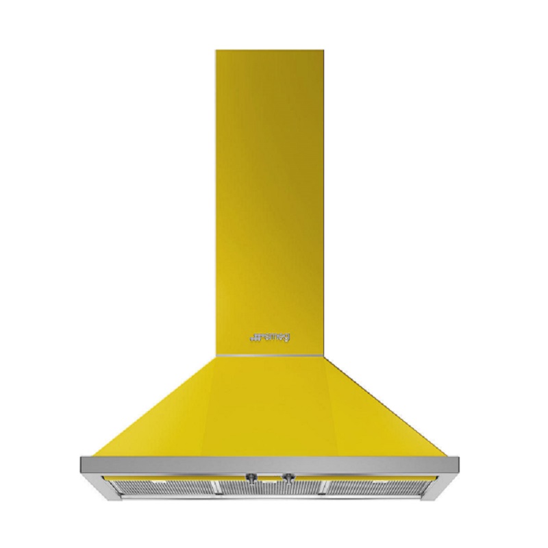 SMEG KPF9YW Decorative Wall Hood, 90cm, Portofino (Yellow)