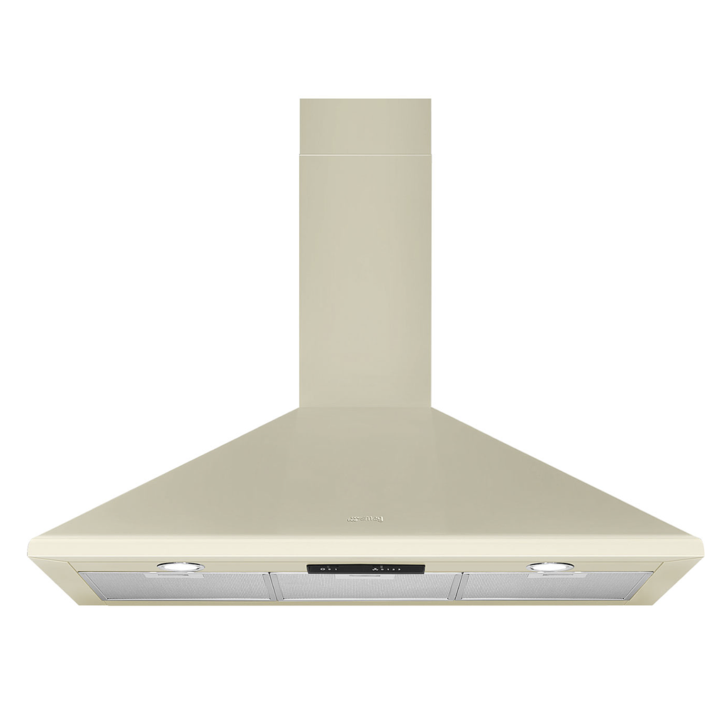 SMEG KSED95PE Wall Hood, 90cm, Victoria (Cream)