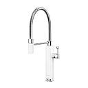 SMEG MDF50WH Kitchen Taps, 48 cm, Semi-Professional Single Lever, 50's Style (White)