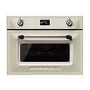 SMEG Microwave, 45 cm, Combi, Victoria (SF4920MCP1) Cream