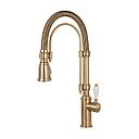 SMEG MIDR70-2, Semi-professional single lever kitchen tap, Coloniale Aesthetic (Brass)