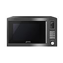 SMEG MOE25B Countertop Microwave Universale Aesthetic (Black)