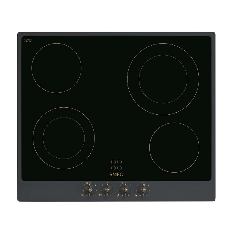 SMEG P864AO Ceramic Hob, 60cm, Victoria (Black)