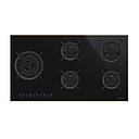 SMEG PV695LCNR Gas Hob, 90 cm, Dolce Stil Novo Aesthetic (Black)