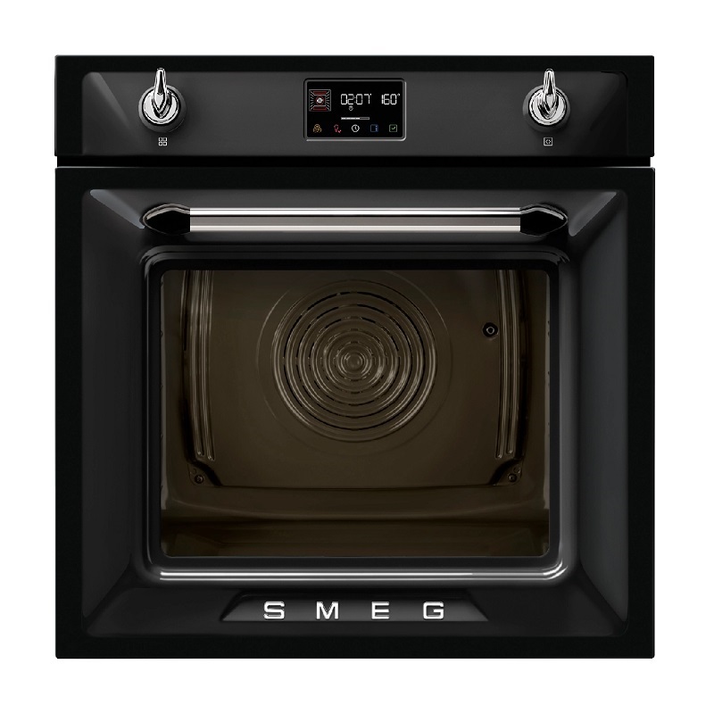 SMEG SOP6902S2PN Pyro steam Galileo Oven, 60 cm, Combi Steam Victoria (Black)