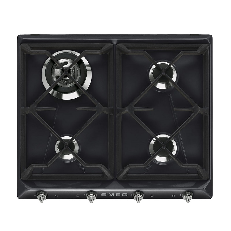 SMEG SR964NGH Hob, 60cm, Gas, Victoria (Black)