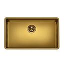 SMEG VSTR71BRX Kitchen Sink Undermount Built-in, Universale Aesthetic, Monoblock Bowl (Brass)