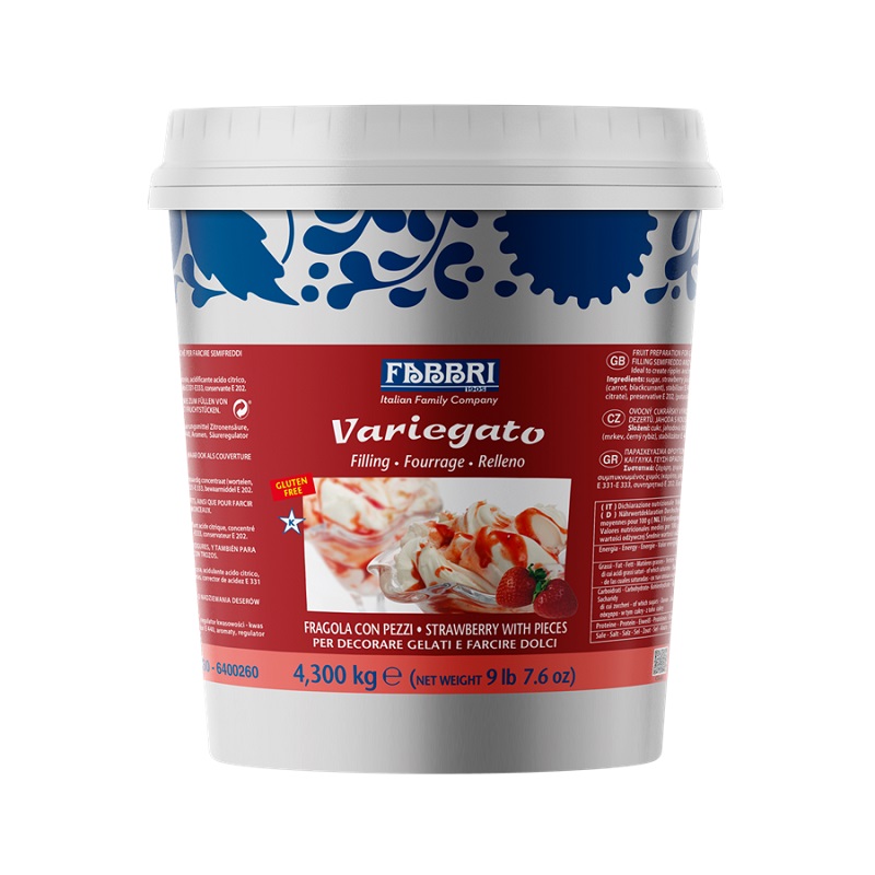 Fabbri Strawberry Marbling (4,3kg) / 9400260-22N