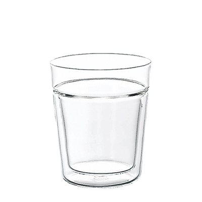 Hario TRG-260 Twin Rock Glass 260ml (Transparent)