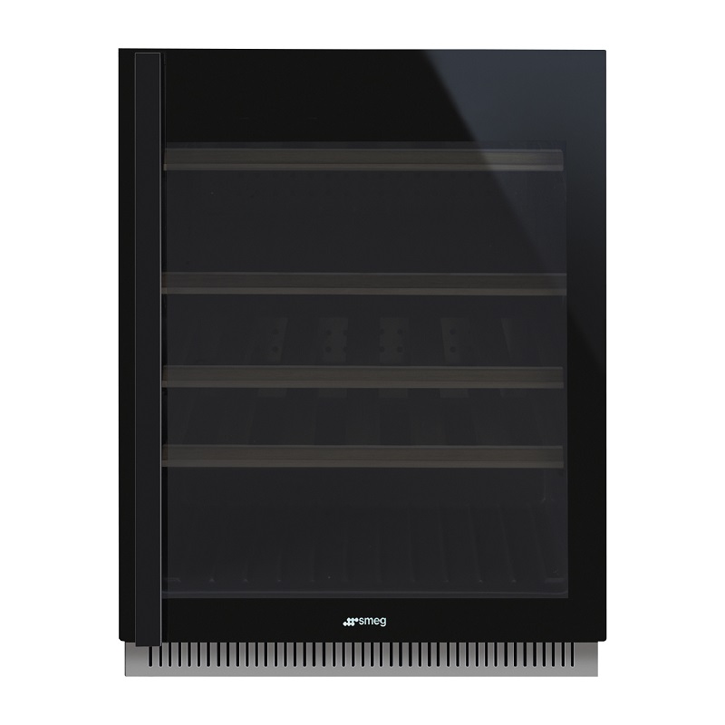 SMEG CVI638RN3 Built-in Wine Cooler, 38 Bottles, Dolce Stil Novo Aesthetic (Black)