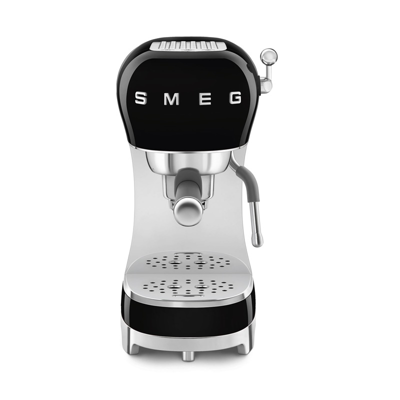 SMEG ECF02BLEU Espresso Coffee Machine (Black)