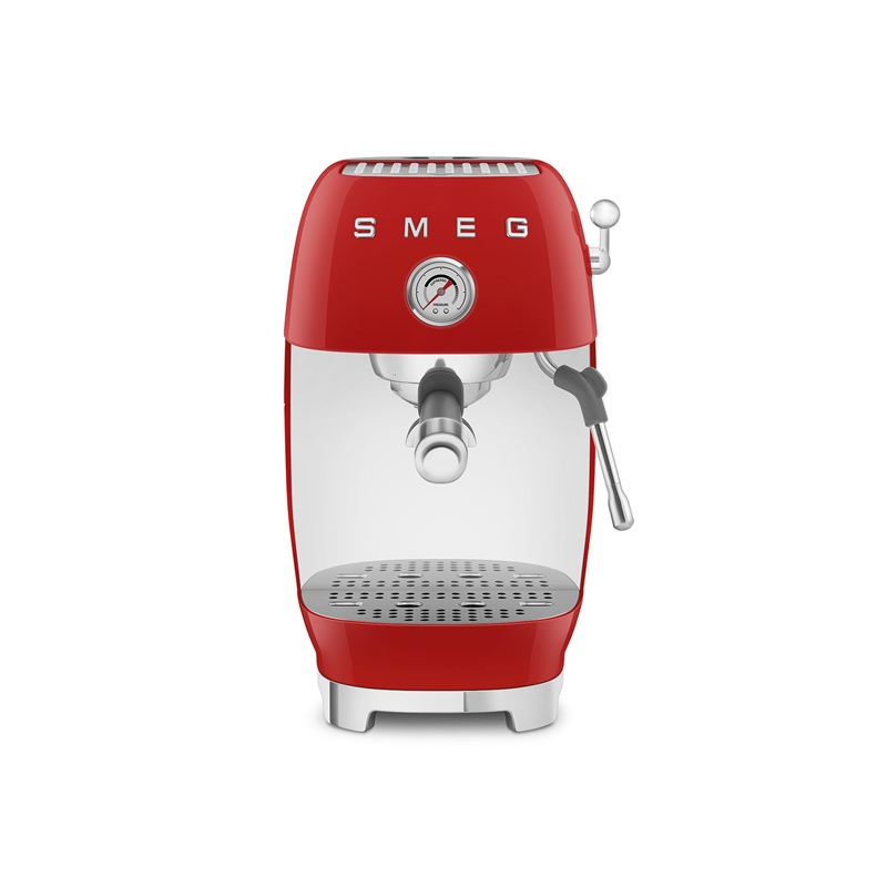 SMEG ECF03RDEU Manual Espresso Coffee Machine With Cold Brew (Red)