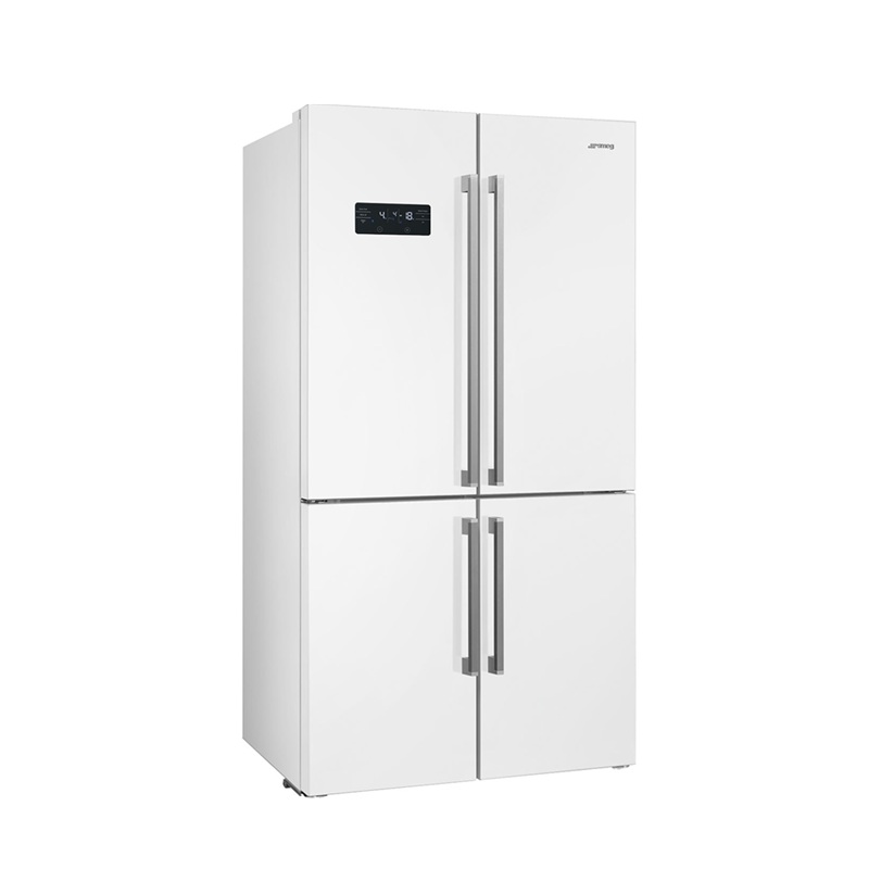 SMEG FQ60BDE Free Standing Refrigerator 4 Doors, Universale Aesthetic (White)