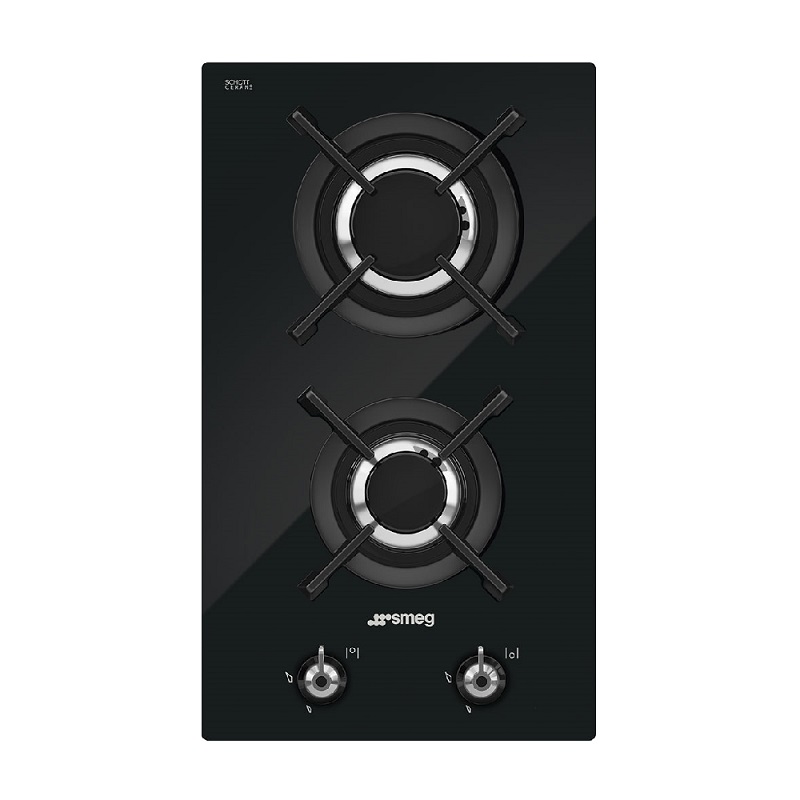 SMEG Gas Hob, 30 cm, Classica (PV332CN) Black