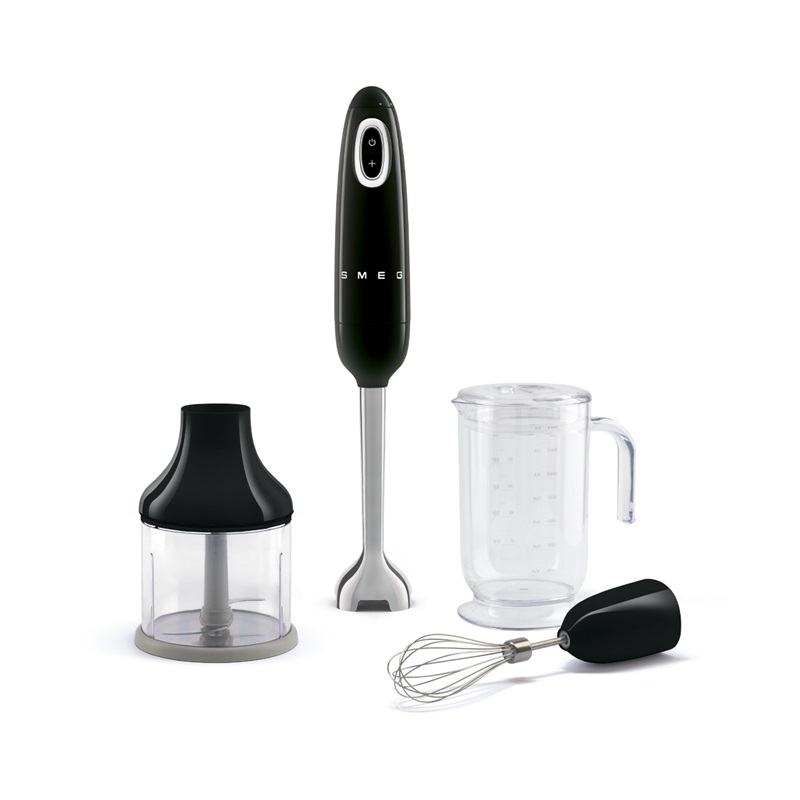 SMEG HBF03BLEU Hand Blender With 3 Accessories (Black)