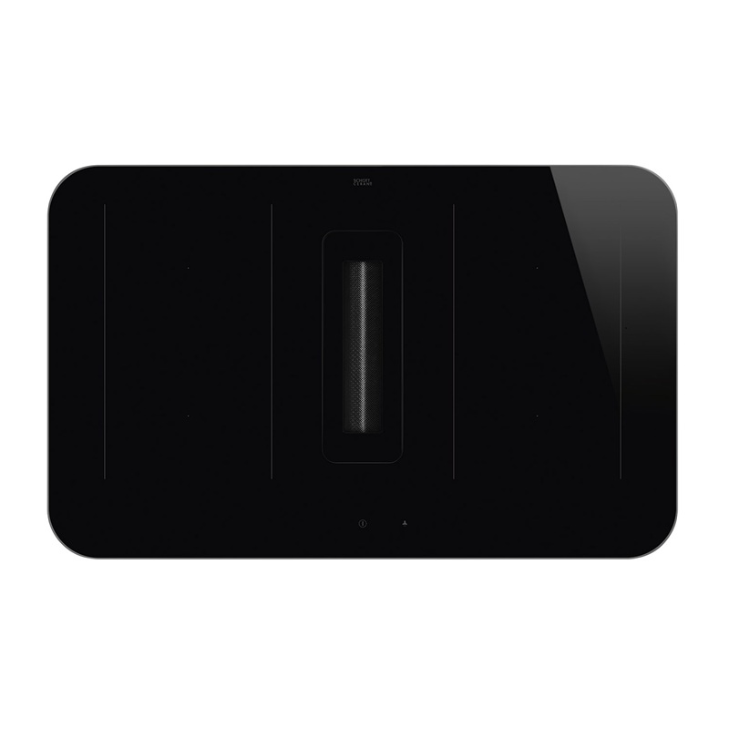 SMEG HHSL7844MB Induction Hob With Integrated Hood, 90cm Isola (Black)