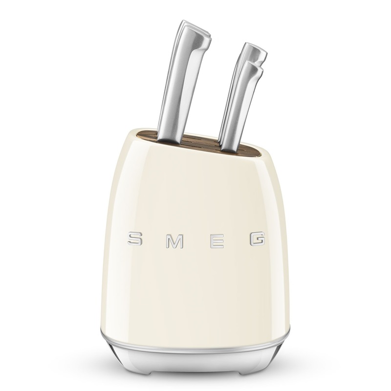 SMEG KBSF02CR Knife Block Set (Cream)