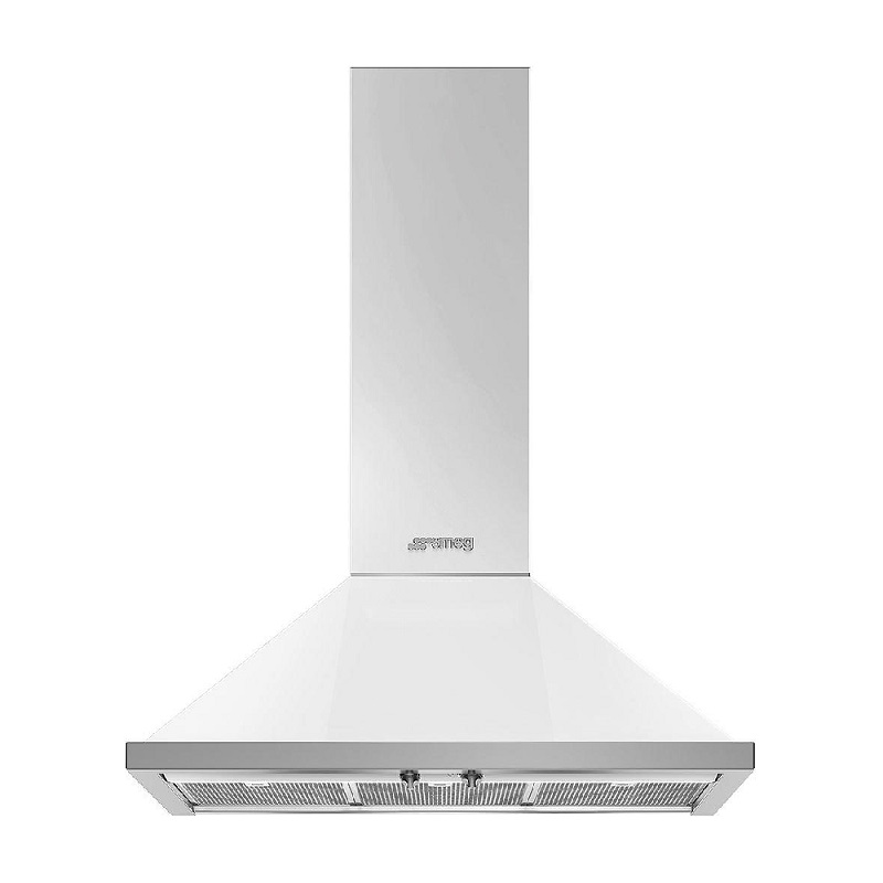 SMEG KPF9WH Decorative Wall Hood, 90cm, Portofino (White)